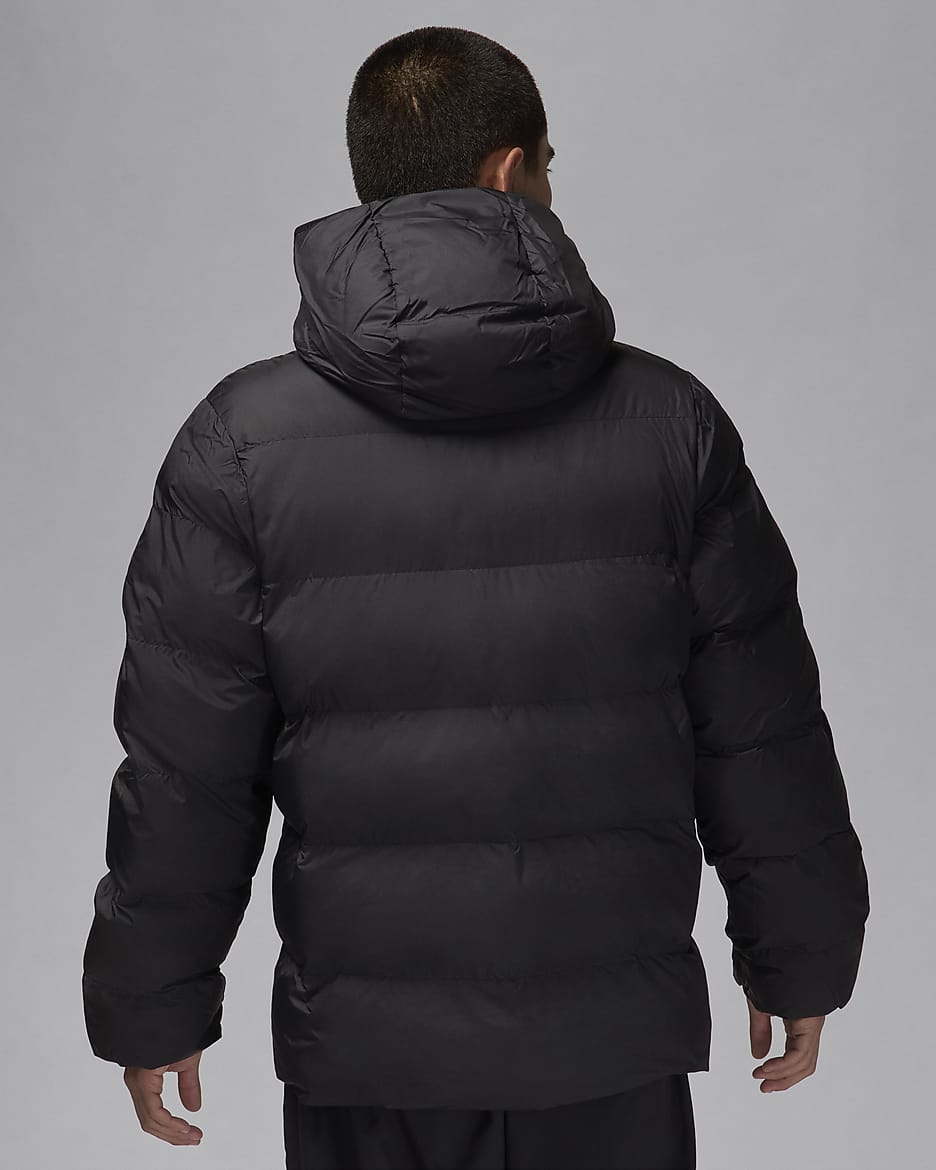 Black puffer parka hotsell